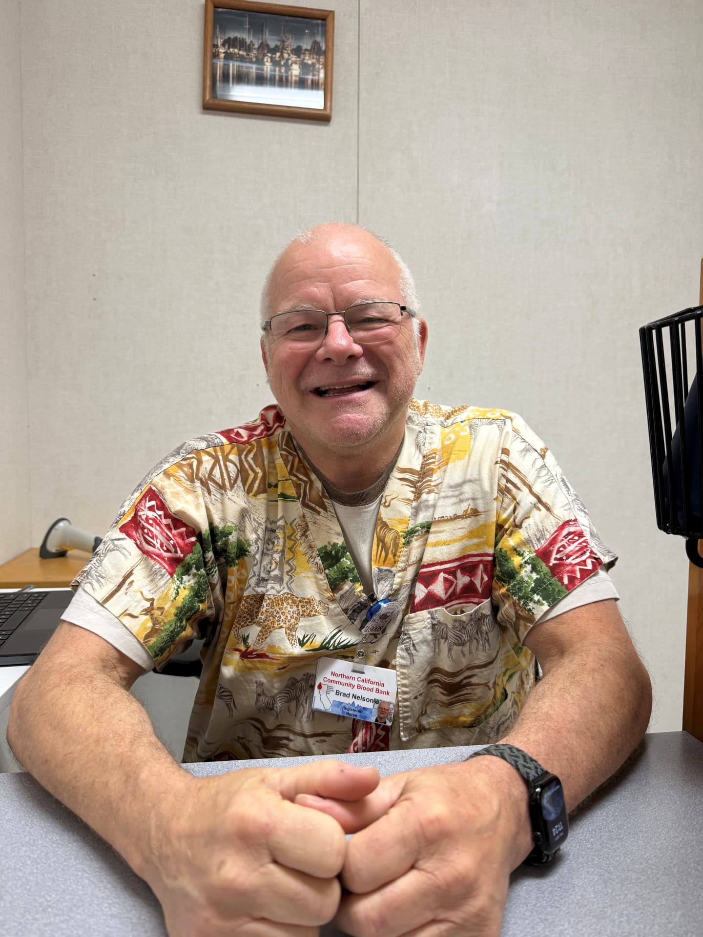 Brad, Registered Nurse at Northern California Community Blood Bank