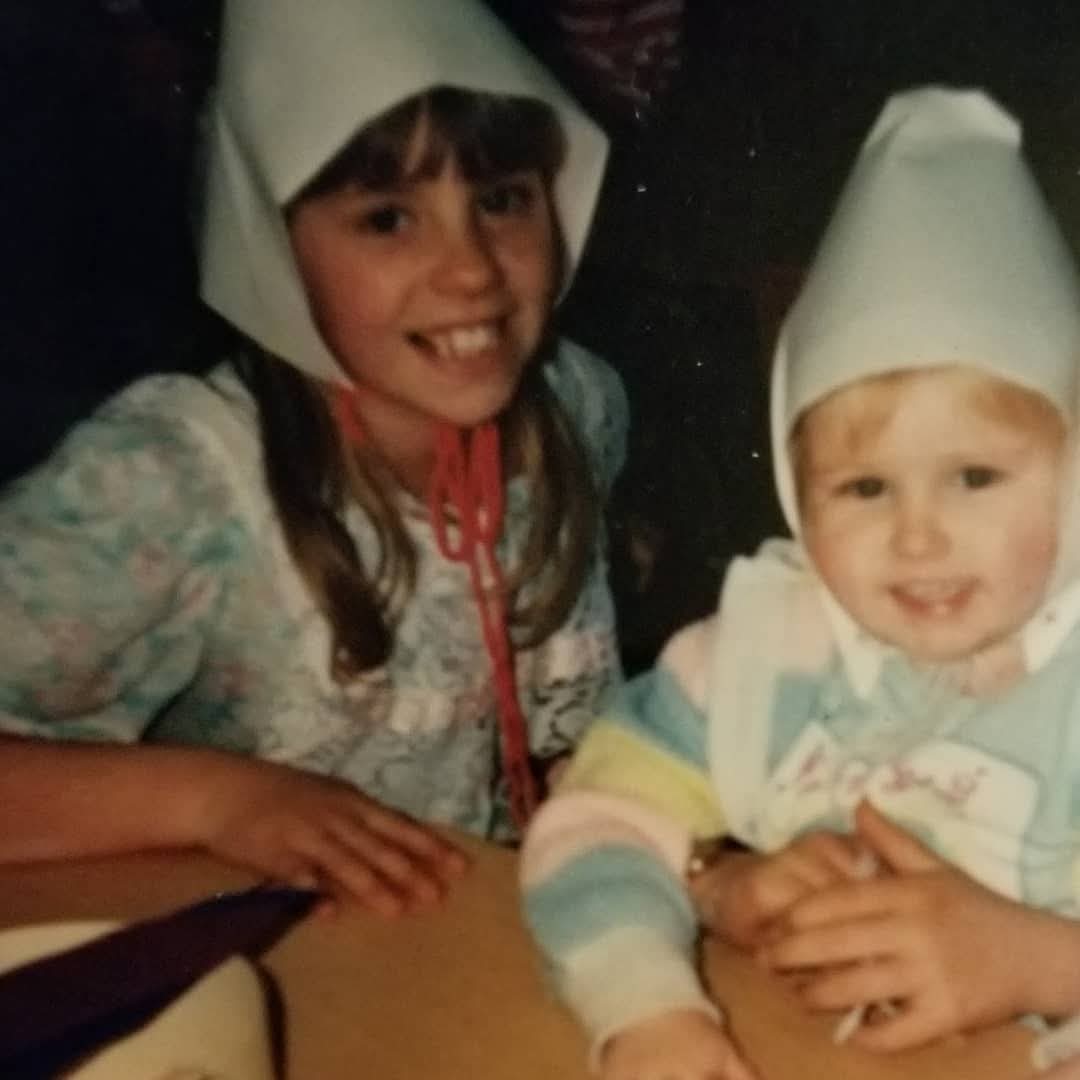 Tiffany and Laura together when they were children